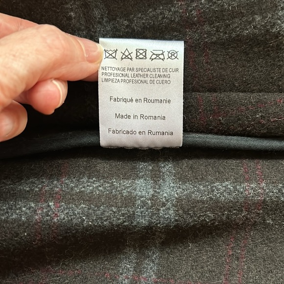 Sandro Leather And Wool Biker Jacket - Picture 6 of 14